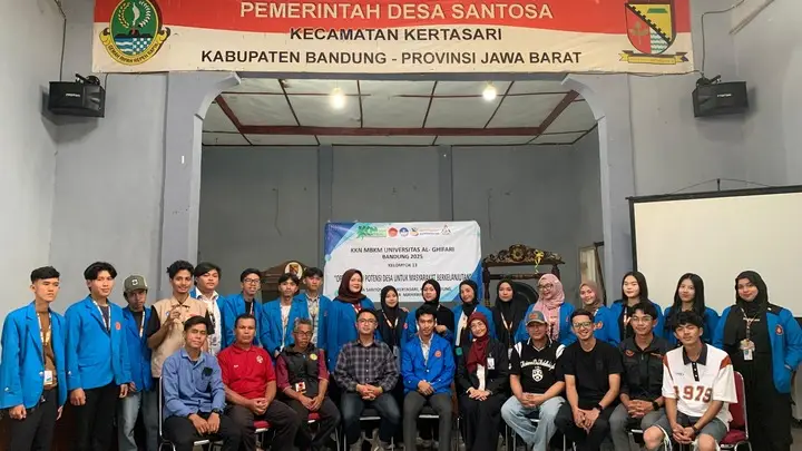 Artikel KKN Universitas Al Ghifari: PEMBUKAAN KKN MBKM TERINTEGRASI 2025 UNIVERSITAS AL GHIFARI DI DESA SANTOSA