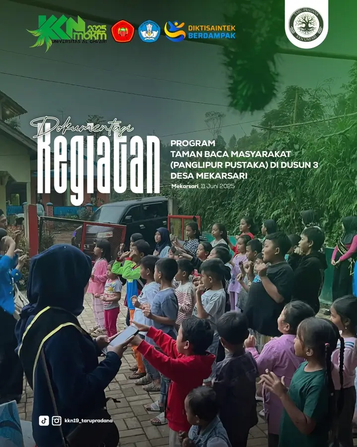 Artikel KKN Universitas Al Ghifari: Menjelajahi Dunia Literasi Bersama "Panglipur Pustaka" : Ketika Anak-Anak Berani Mereview dan Beraksi!