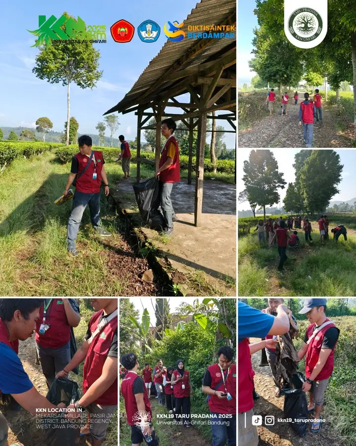 Artikel KKN Universitas Al Ghifari: Membangun Desa Bersih Melalui Jumat Bersih di Desa Mekarsari Gambung