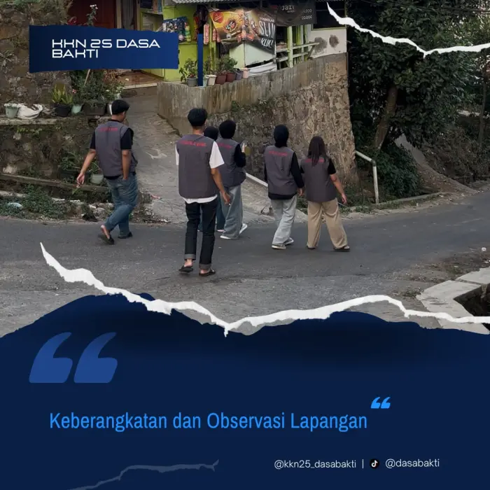 Artikel KKN Universitas Al Ghifari: Day 1 Keberangkatan dan Observasi Lapangan di Desa Ciporeat