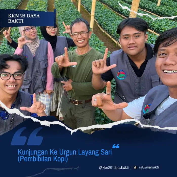 Artikel KKN Universitas Al Ghifari: KKN 25 Dasa Bakti Universitas Al-Ghifari : Melakukan Kunjungan Urgun Layung Sari (Pembibitan Kopi)