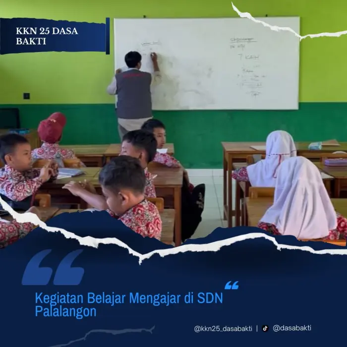 Artikel KKN Universitas Al Ghifari: Mahasiswa KKN 25 Dasa Bakti melakukan Kegiatan Mengajar di SDN Palalangon