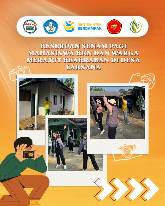 Artikel KKN Universitas Al Ghifari: Keseruan Senam Pagi Mahasiswa KKN dan Warga Merajut Keakraban di Desa Laksana