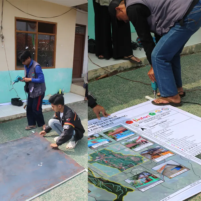 Artikel KKN Universitas Al Ghifari: Day 25 KKN Aksi Maraton Pertukangan & Plot Twist Pengecoran Tiang