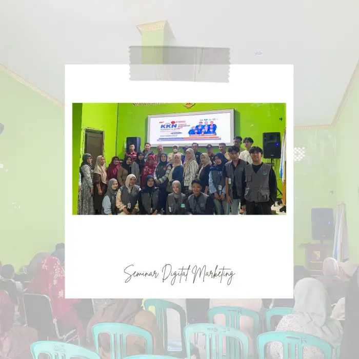 Artikel KKN UNFARI: Perluas Jangkauan Pasar: KKN Sagaracipta Edukasi Pelaku Usaha dan Warga Lewat Seminar Digital Marketing dari Kelompok Arthavana