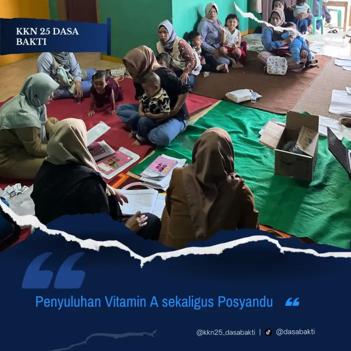 Artikel KKN UNFARI: Mahasiswa KKN 25 Dasa Bakti Meningkatkan Kesadaran Kesehatan Ibu dan Anak melalui Kegiatan Posyandu dari Kelompok klmpk-25