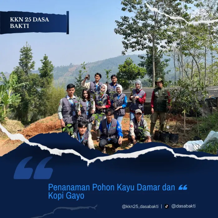 Artikel KKN UNFARI: Mahasiswa KKN 25 Dasa Bakti Menanam Harapan di Tanah Ciporeat dari Kelompok klmpk-25